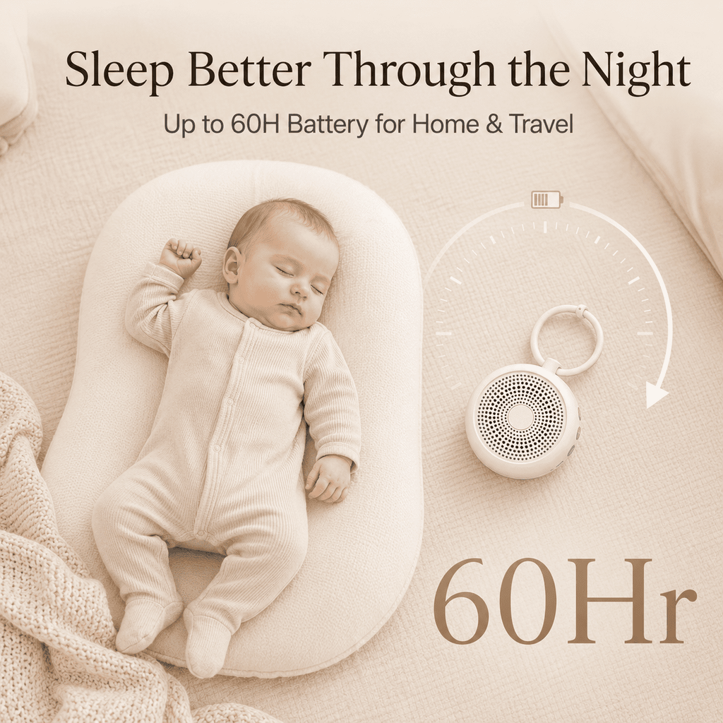 Radsen Portable Sound Machine, White Noise Machine for Baby Adults, 29 Soothing Sounds for Sleep, Child Lock & 60Hrs Playtime, 30 Volume Control– for Home, Office Privacy, Meditation, Registry Gift